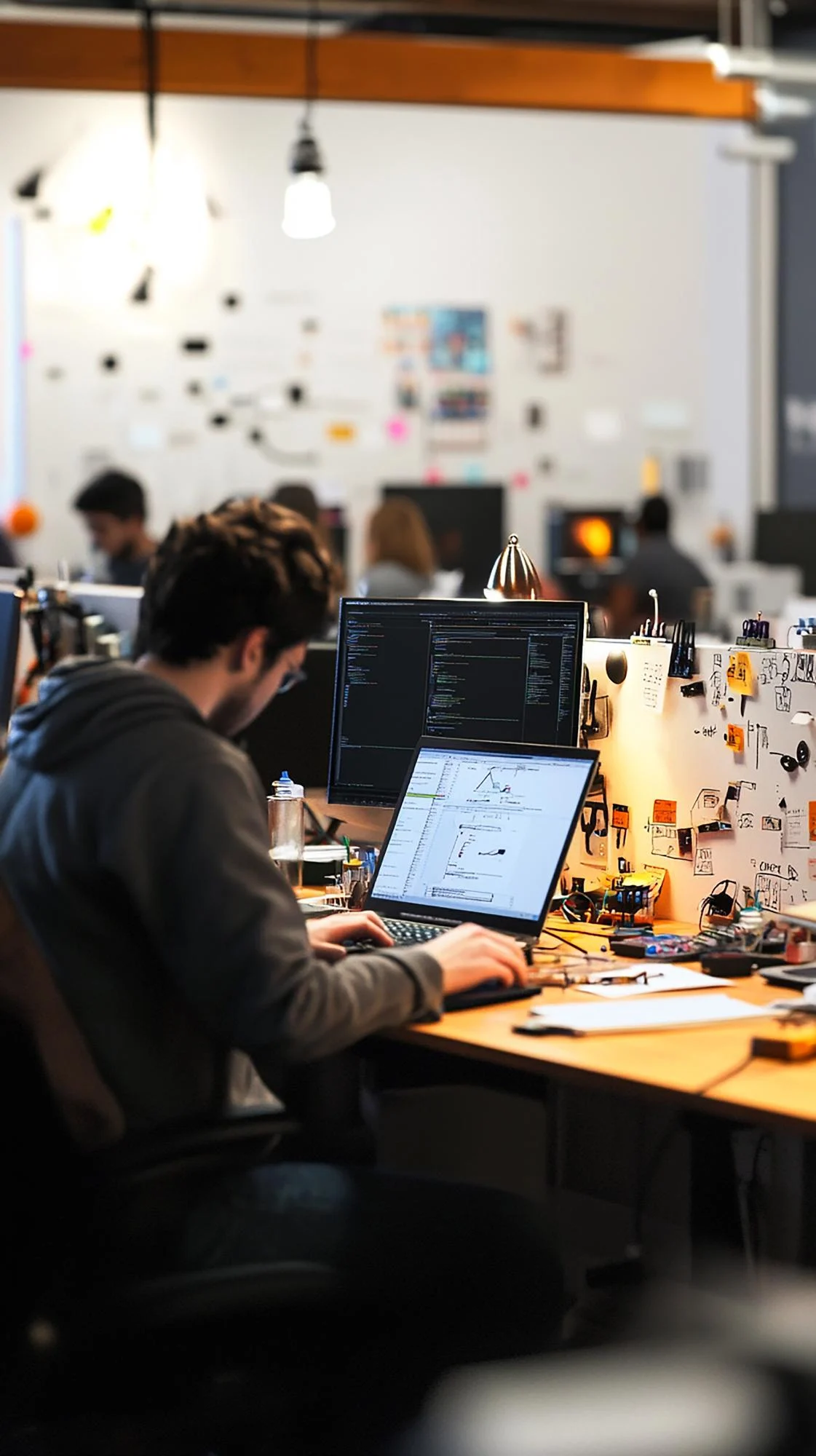 A Pixerts developer engineering a high-performance WordPress website for an industrial client, focusing on clean code and technical SEO architecture.