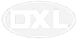 DXL industrial machinery brand logo in oval frame