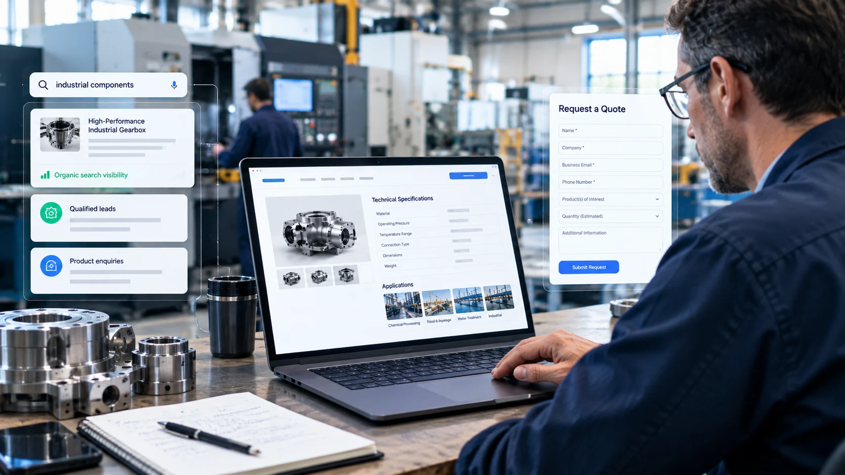 Manufactuirng seo rfq path