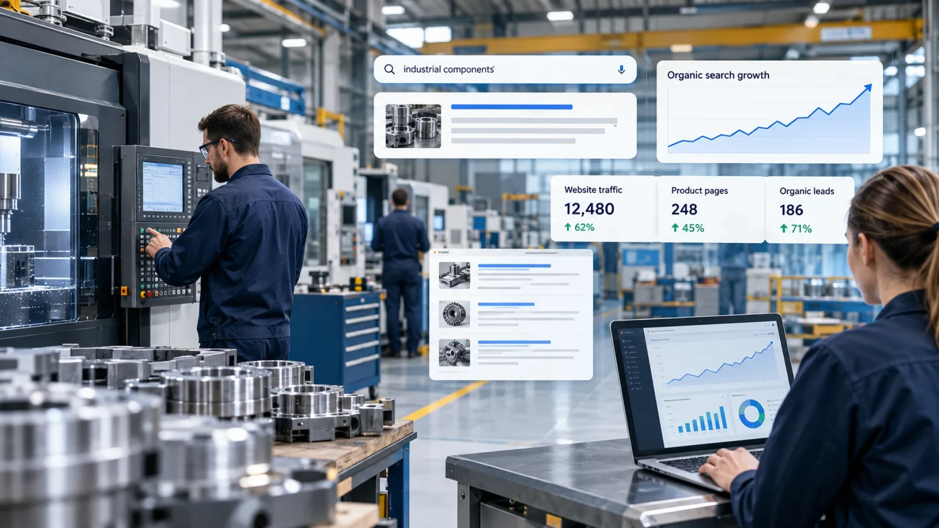 manufacturing seo to get organic leads
