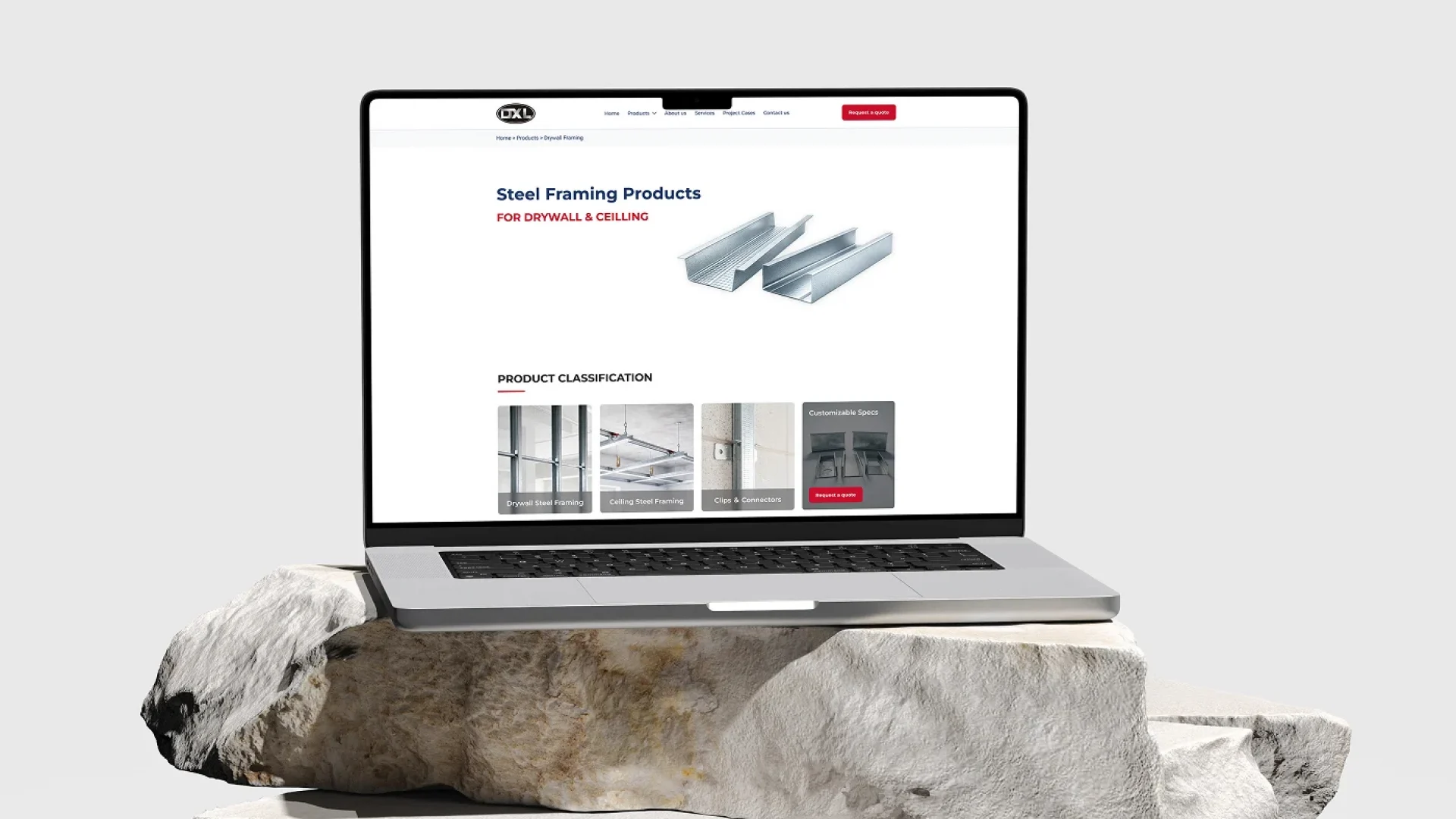 steel manufacturing website ux:ui design case study
