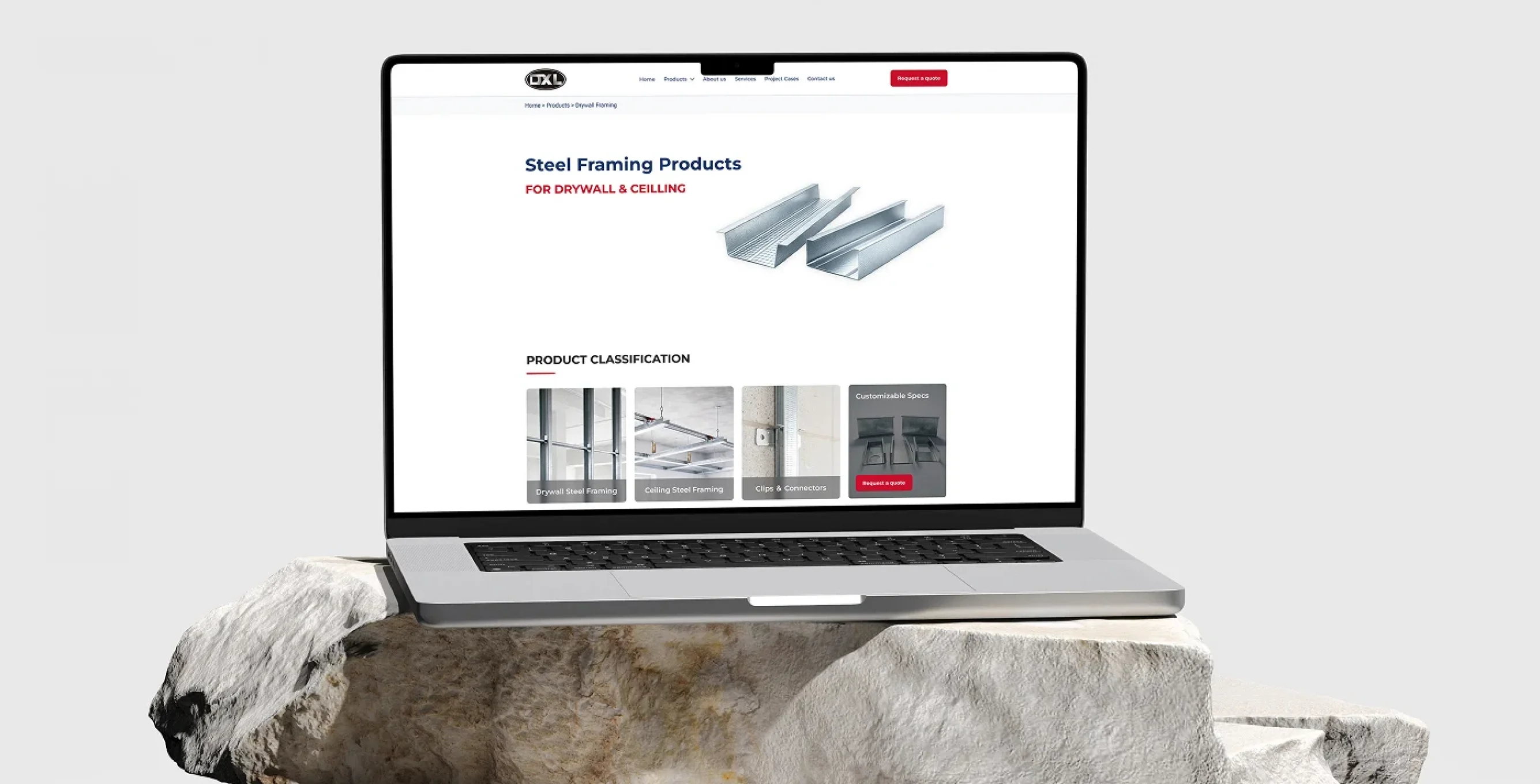 steel manufacturing website ux:ui design case study