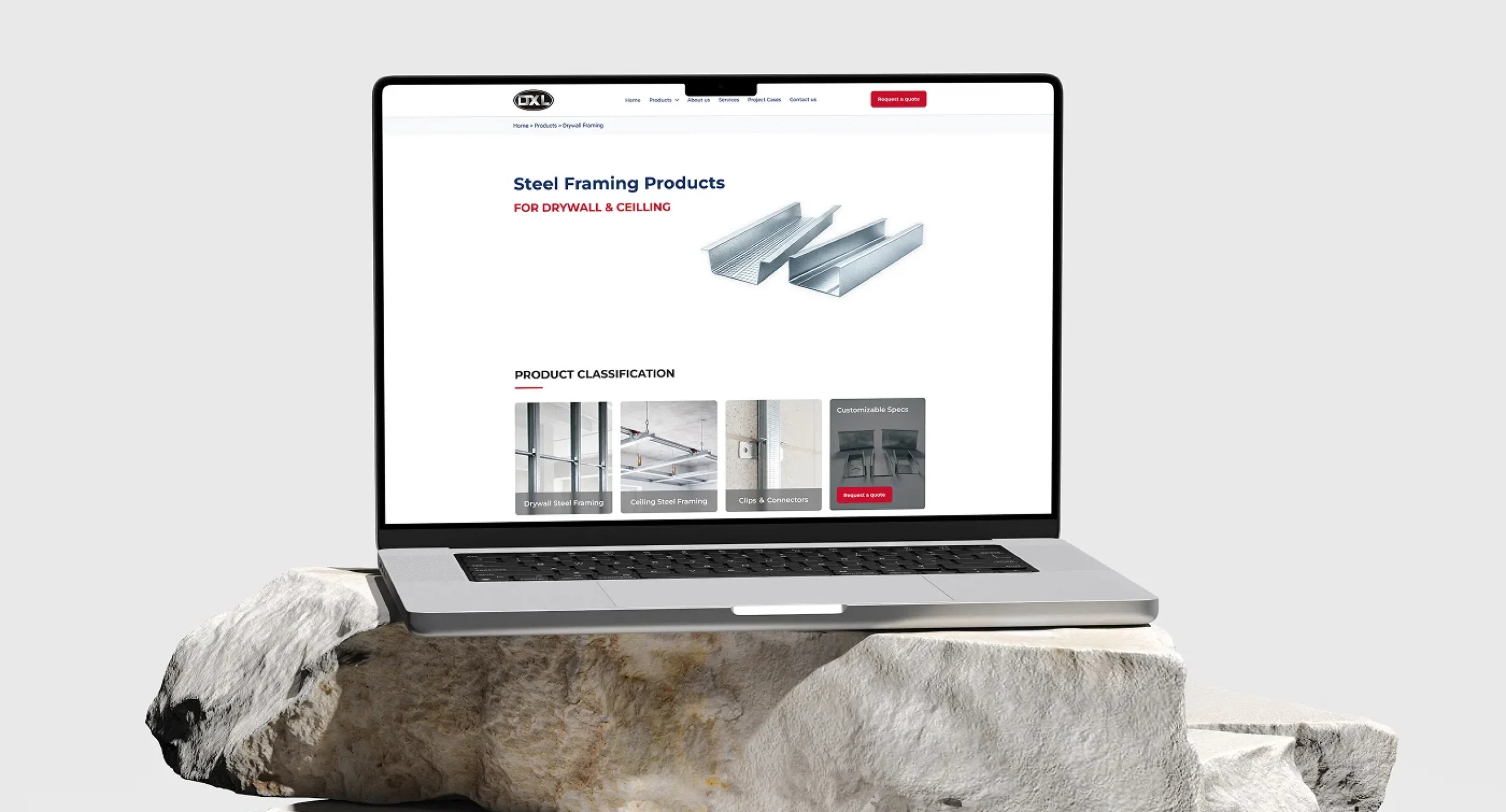 steel manufacturing website ux:ui design case study