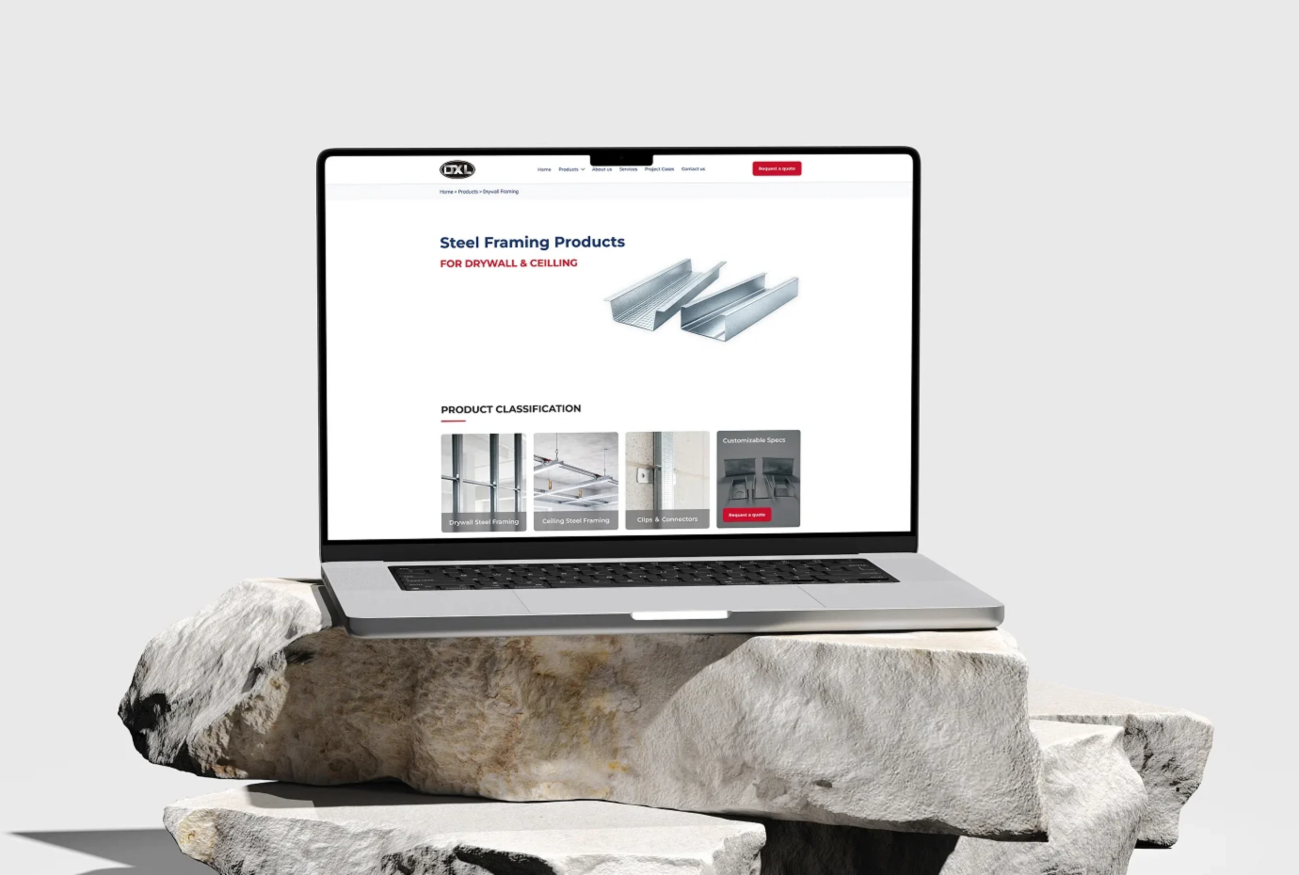 steel manufacturing website ux:ui design case study